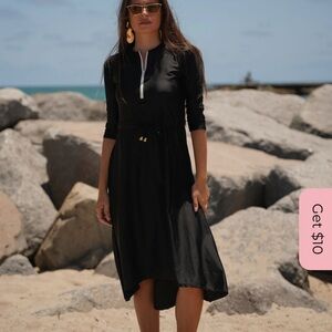 Chic Black Long Sleeve Dress